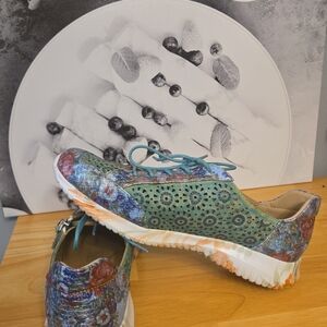 Floral Green Women's Shoes